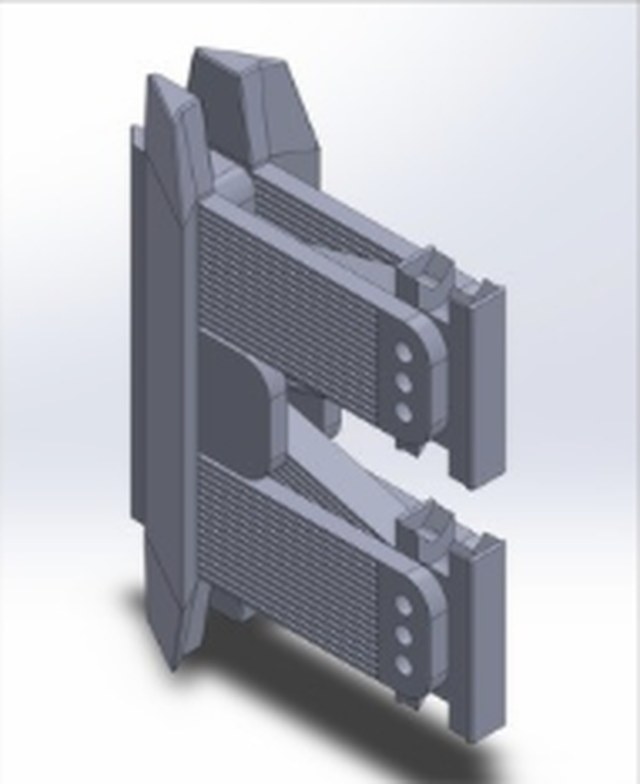 CAD view of the flexure assembly